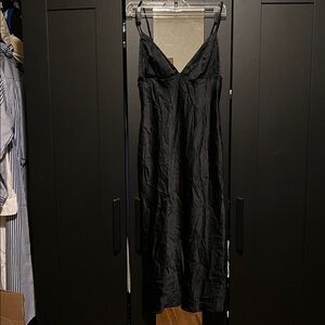 SKIMS silk midi dress